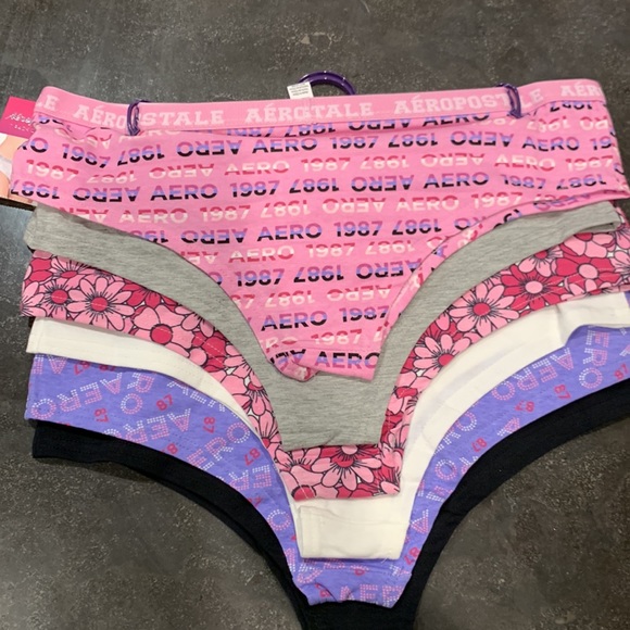 Women’s Aeropostale 6-Pack Cheeky Cotton Stretch Panties - Picture 8 of 9